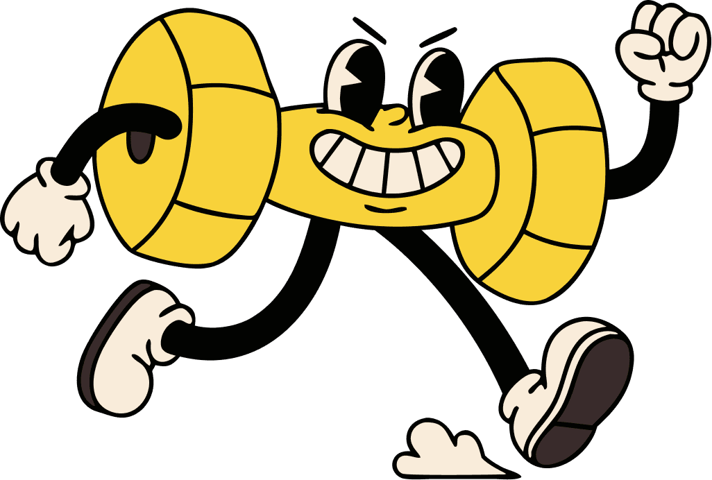 Personagem correndo